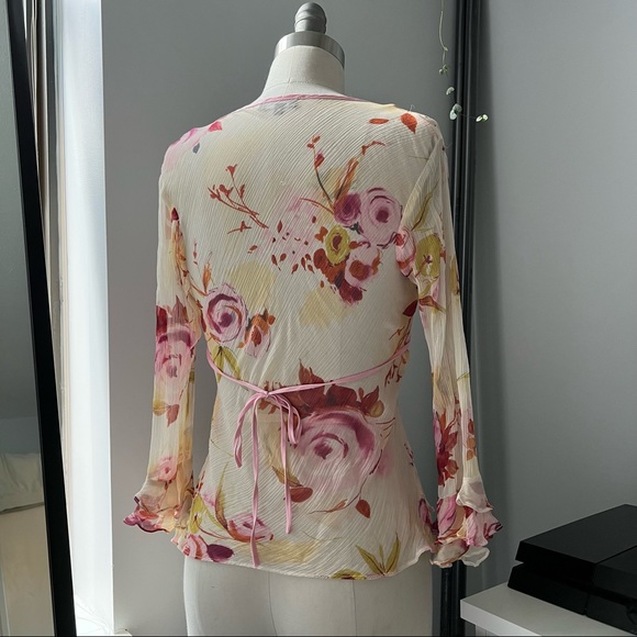 Y2K Long sleeve Floral Shirt - Picture 3 of 5